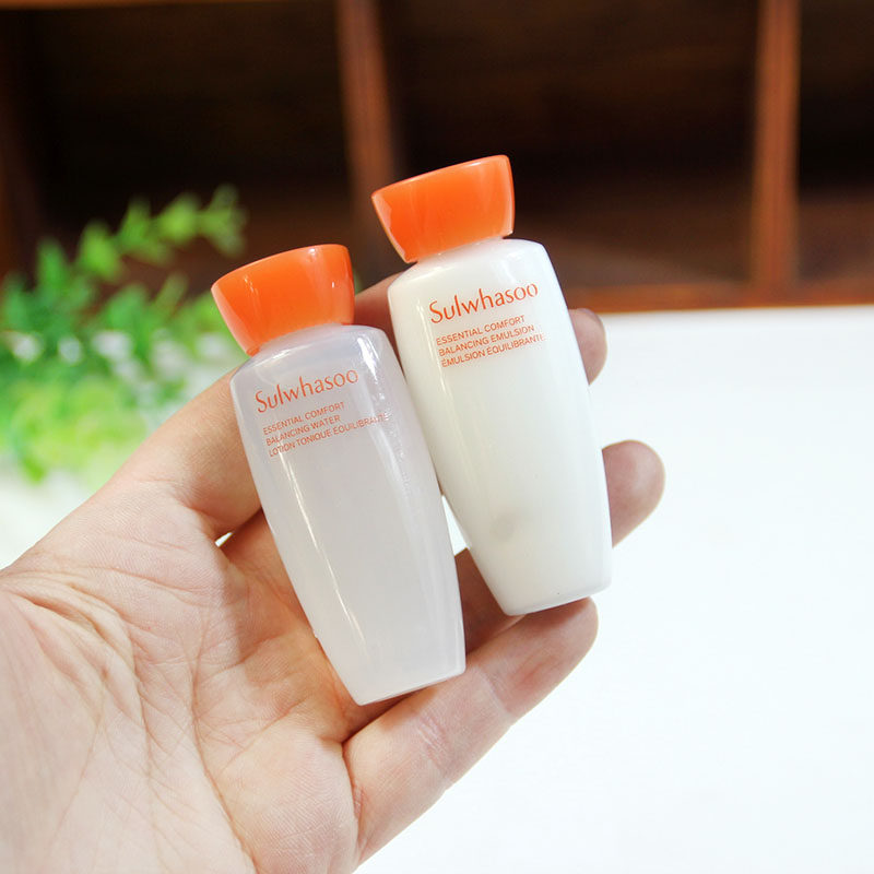 韩国Sulwhasoo雪花秀滋盈肌本保湿水乳15ml滋阴平衡保湿去黄提亮