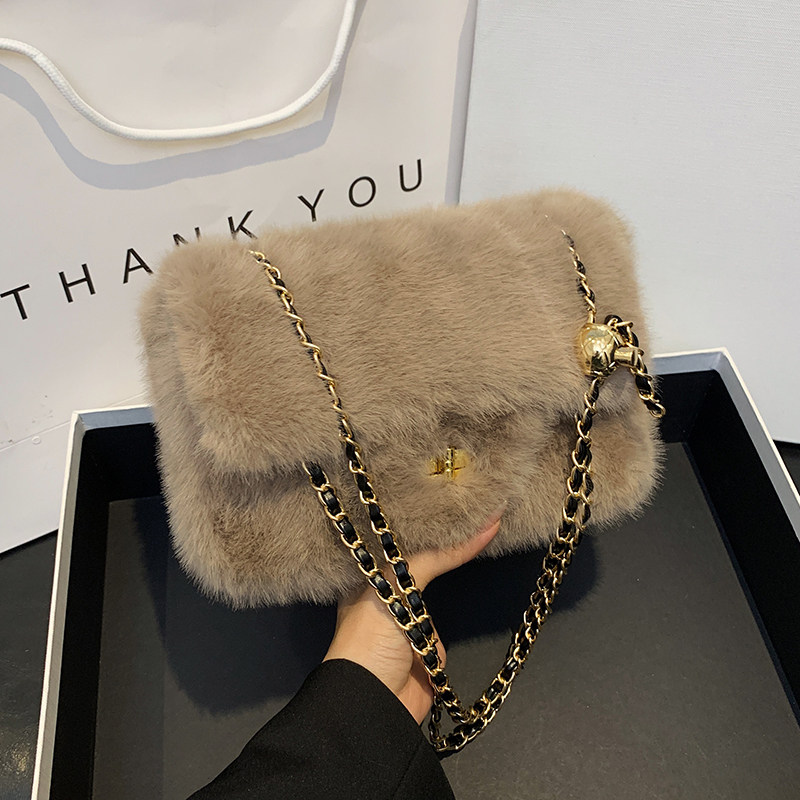 毛绒包包秋冬高级感2025新款时尚毛毛包小香风链条包单肩斜挎包潮,箱包皮具/热销女包/男包,单肩包,淘宝优惠券,粉丝福利购,淘宝优惠卷