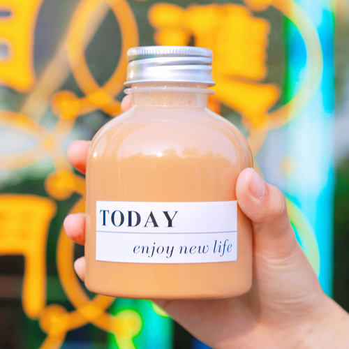 加厚一次性创意风果汁外卖塑料瓶