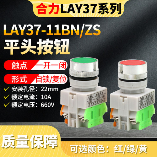 LAY37-11BN/ZS复位/自锁按钮22MM
