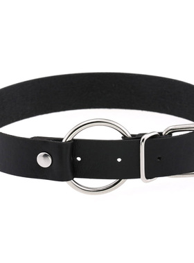 圆环项圈choker项链黑色锁骨链女