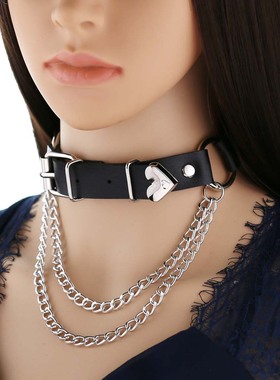 金属爱心朋克lolita项链jk洛丽塔