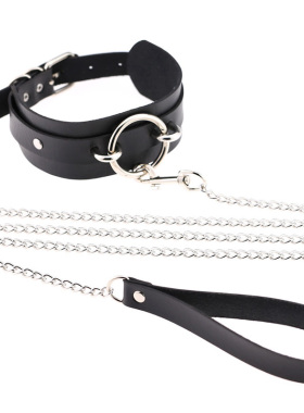 choker日常圆环皮质性感脖子饰品