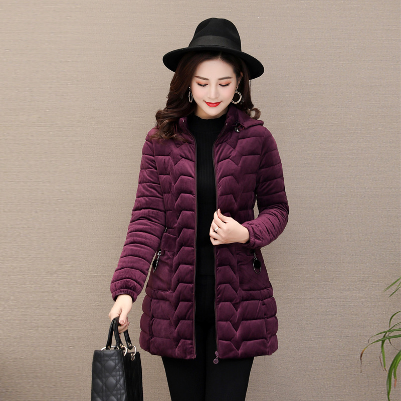 新款中年妈妈羽绒棉服中老年女冬装中长金丝绒保暖棉袄大码冬季|msdalam kategori Butik wanita / wanita, kapas/empuk - dari Buy2taobao.com untuk memberikan perkhidmatan ejen Taobao profesional membeli
