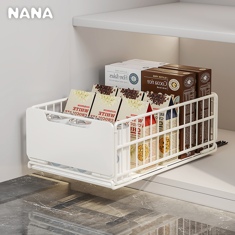 厨房下水槽拉篮抽拉式置物架