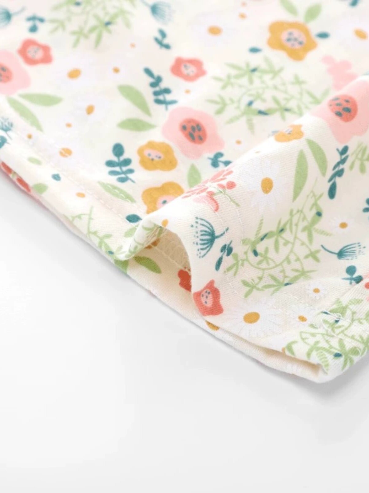 2024 새로운 잠옷 봄과 가을 스타일 가정 의류 소녀 꽃 반팔 느슨한 대형 출산 잠옷 여성 여름