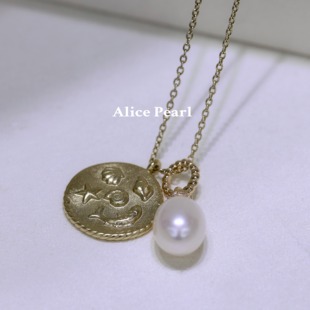 Alice 双十一钜献古典美人水滴珍珠项链 Pearl