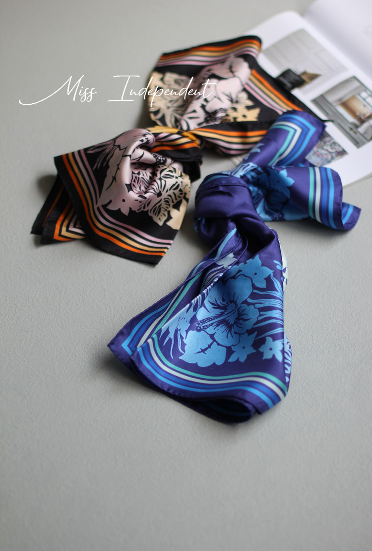 出口法单 复古花饰真丝斜纹中方巾蚕丝巾围巾领巾 两色入,服饰配件/皮带/帽子/围巾,围巾/丝巾/披肩,淘宝优惠券,粉丝福利购,淘宝优惠卷