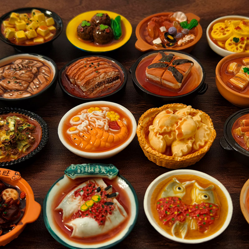 冰箱贴立体食物3D创意树脂