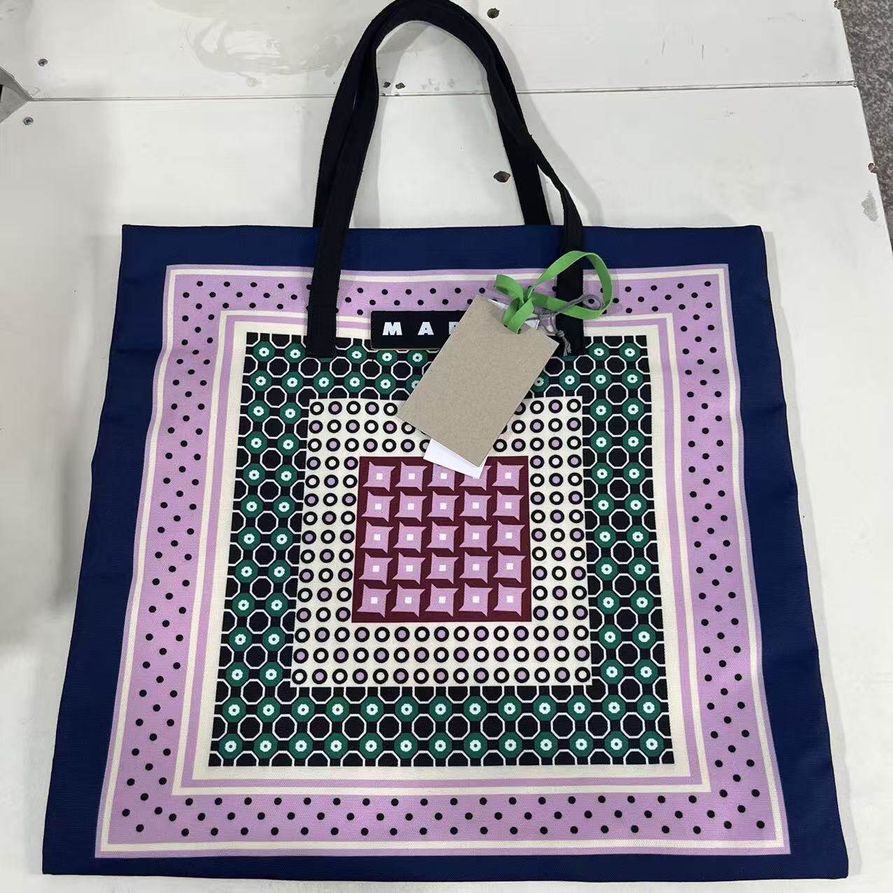 Mar方形款帆布包休闲购物袋手提袋tote bag托特包单肩包