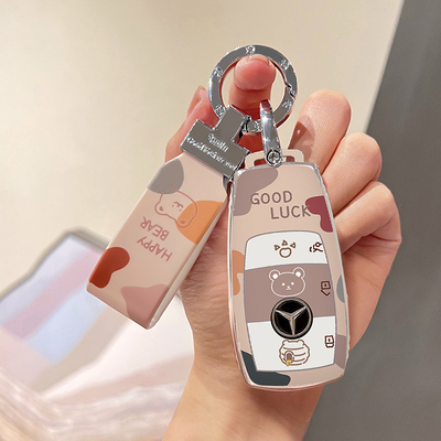 适用奔驰gle350钥匙套gle450女生gle400女士gle53amg女款gle320壳