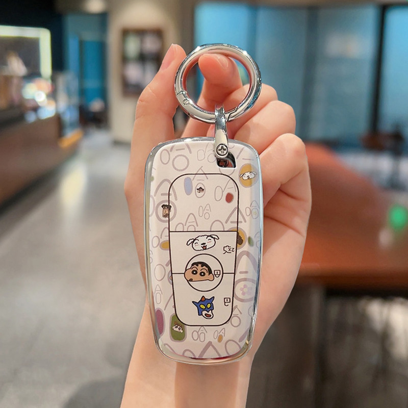 适用福特钥匙套探险者锐际金牛座烈马野马猛禽女士专用女款女生壳