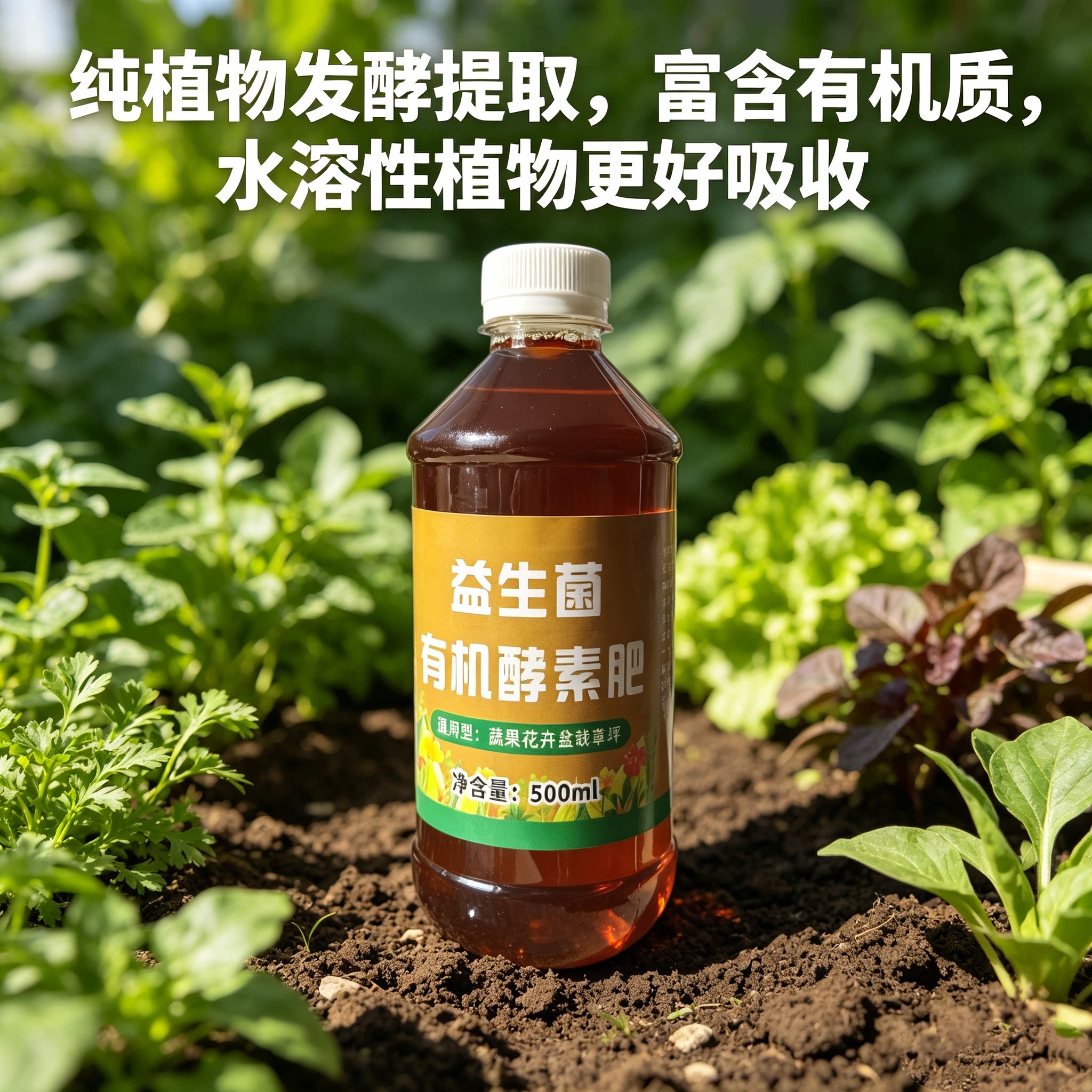 益生菌有机酵素肥纯植物发酵果蔬无机肥