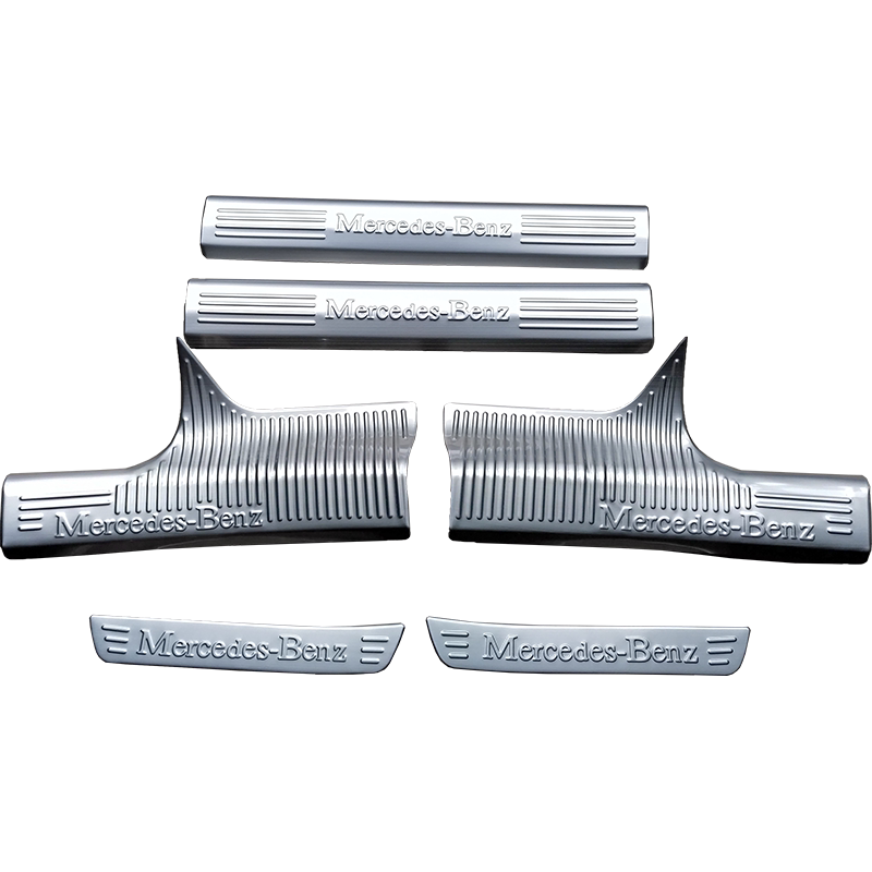 适用奔驰GLK300 260 GLS450迎宾踏板GLC GLE350门槛条R320改装件