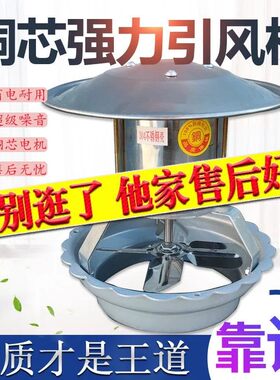 农村家用烟囱引风机大功率火炕烟囱抽烟机抽烟筒机强力民用排烟机