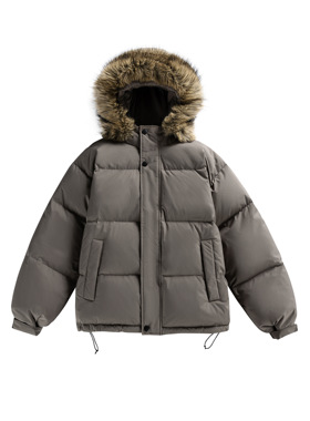 XY【温暖毛领】Teflon三防羽绒服白鸭绒羽绒冲锋衣外套夹克8815A