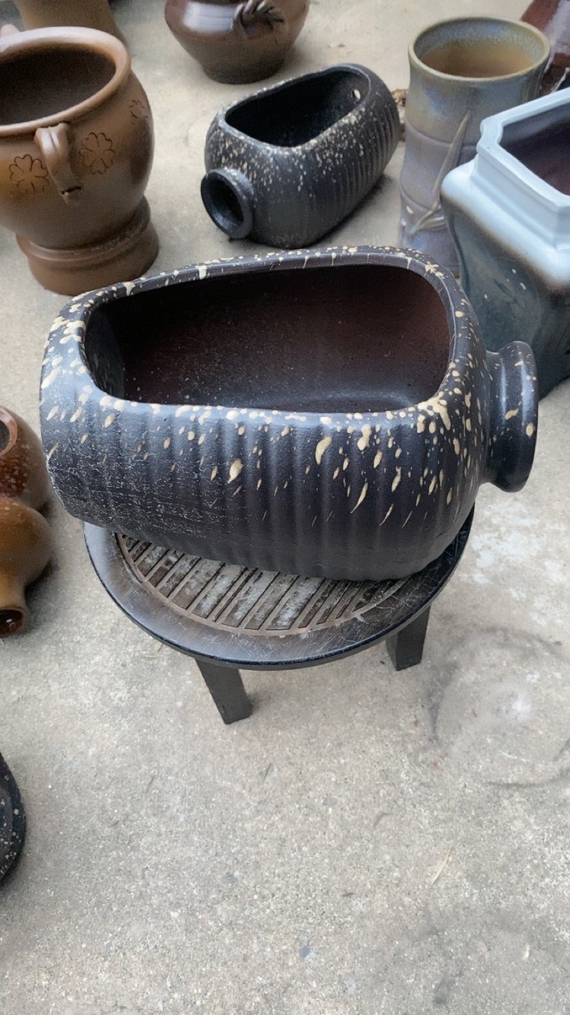 手工倒瓶卧盆大口径流水盆可做水培铜钱草水仙盆福利特价