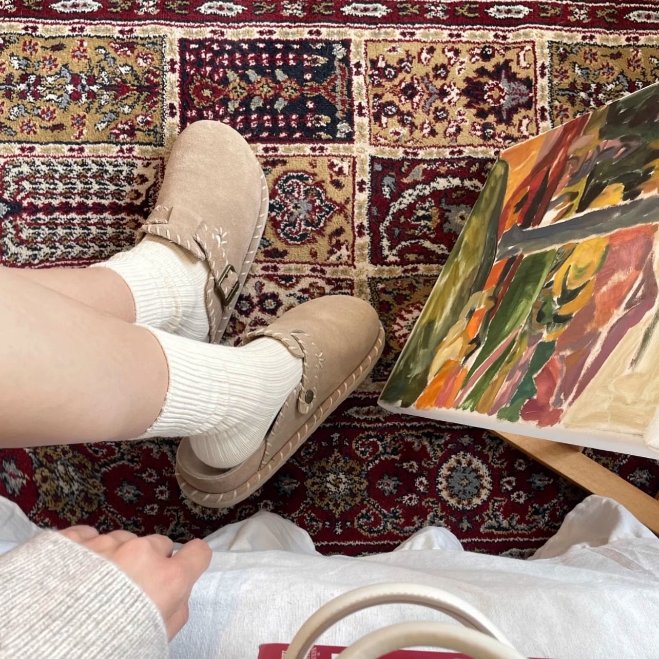 复古小众厚底勃肯鞋女款2025新款包头外穿防滑轻便半拖鞋百搭拖鞋,女鞋,包头拖,淘宝优惠券,粉丝福利购,淘宝优惠卷