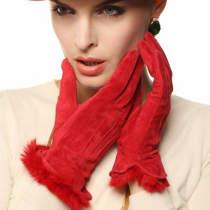 时尚风保暖皮手套