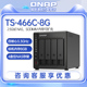 新旗舰 466C 私有云 奔腾N6005 QNAP威联通NAS NAS家用网络存储器 Intel 2.5GbE