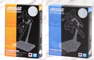 万代魂STAGE 魂支架 ACT HUMANOID SHF 人形用可动手办透明支架