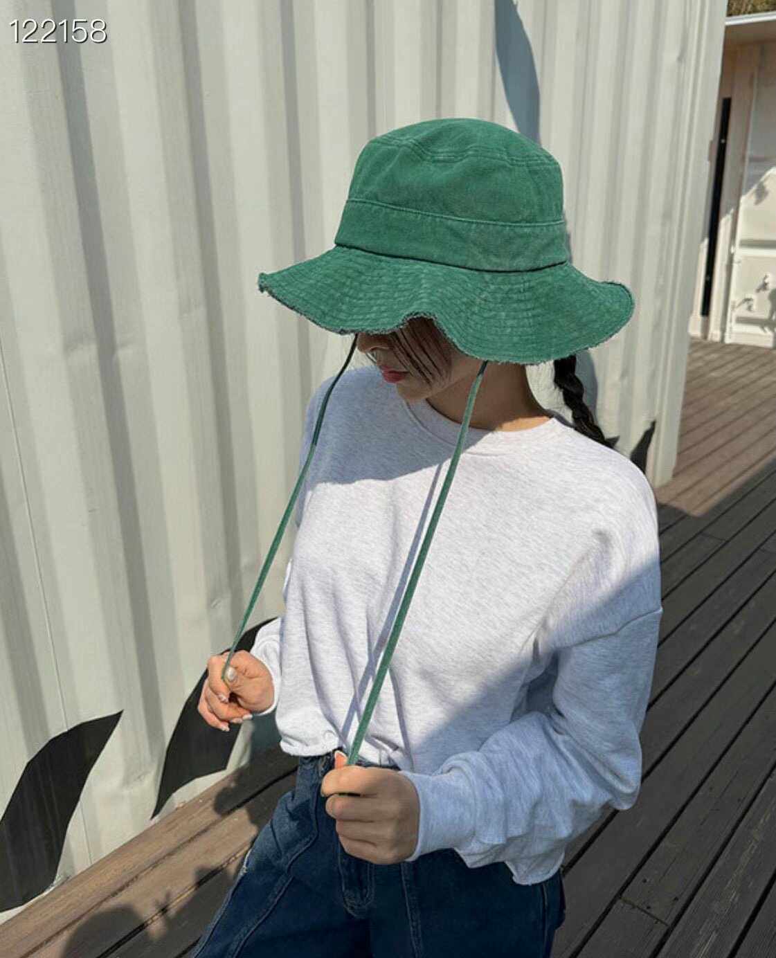 水桶帽防晒韩国代购毛边百搭夏天