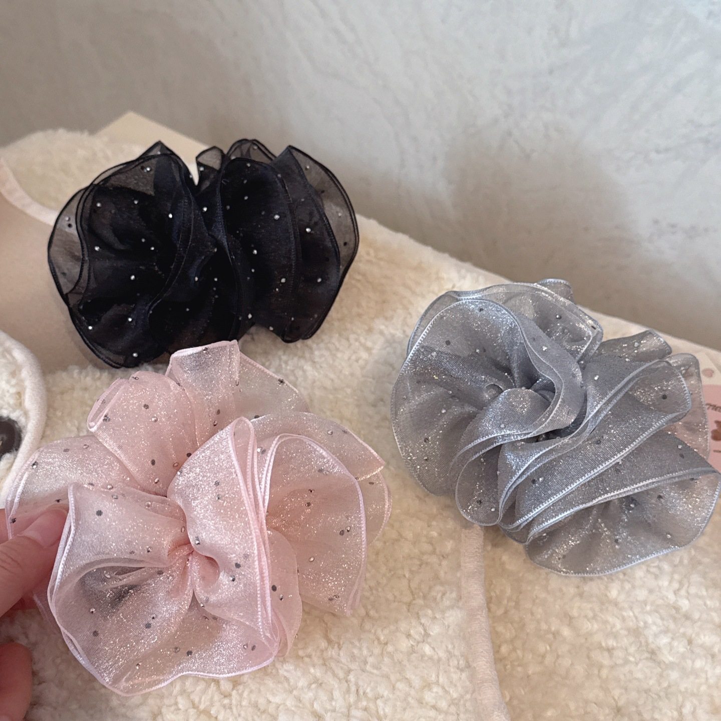 韩国发夹网纱点钻褶皱云朵香蕉夹气质优雅百搭高马尾竖夹头饰女,饰品/流行首饰/时尚饰品新,民族风发饰,淘宝优惠券,粉丝福利购,淘宝优惠卷