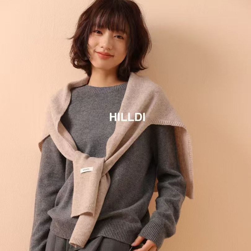 100%澳洲全羊毛针织T型披肩女秋季新款保暖护颈坎肩围巾外搭女潮