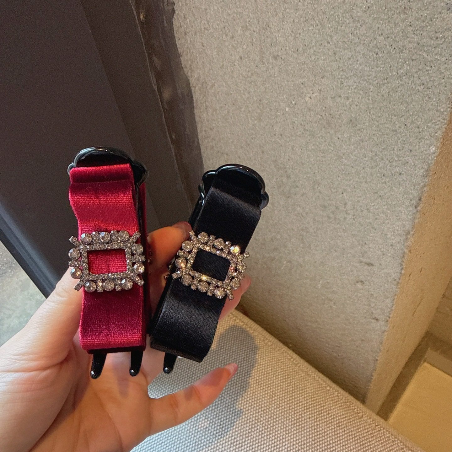 韩系布艺方钻蝴蝶结丸子夹复古百搭后脑勺马尾夹时尚气质横夹发卡,饰品/流行首饰/时尚饰品新,民族风发饰,淘宝优惠券,粉丝福利购,淘宝优惠卷