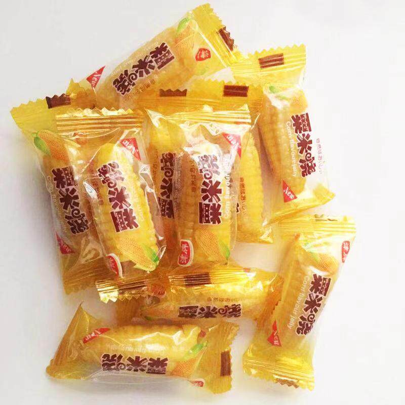 津牌栗米烧玉米软糖招待休闲糖果结婚散装糖果500g