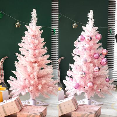 Christmas Green Christmas Tree Pink Shining圣诞树发光粉色桌
