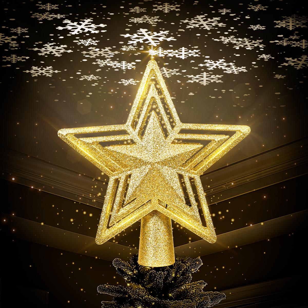 Christmas Decorations Pendant Christmas Tree Top Star树顶星