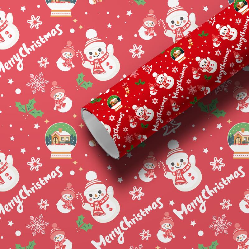 Christmas gift wrapping paper, gift paper material DIY材料包