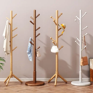 六件套 Solid Wood Coat Rack实木衣架杆