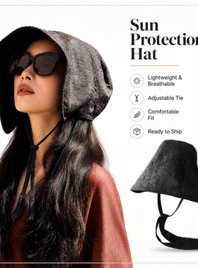 Hat Strap Fisherman'sHat Women's Sunshade Hat帽子飘带渔夫帽