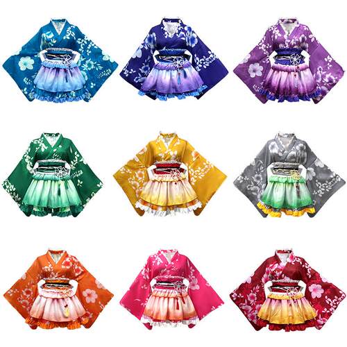 Halloween performance yukata kimono万圣节表演服装