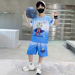 儿童套装夏季新款速干卡通男童女童两件套心仪时尚夏天宝宝帅气版