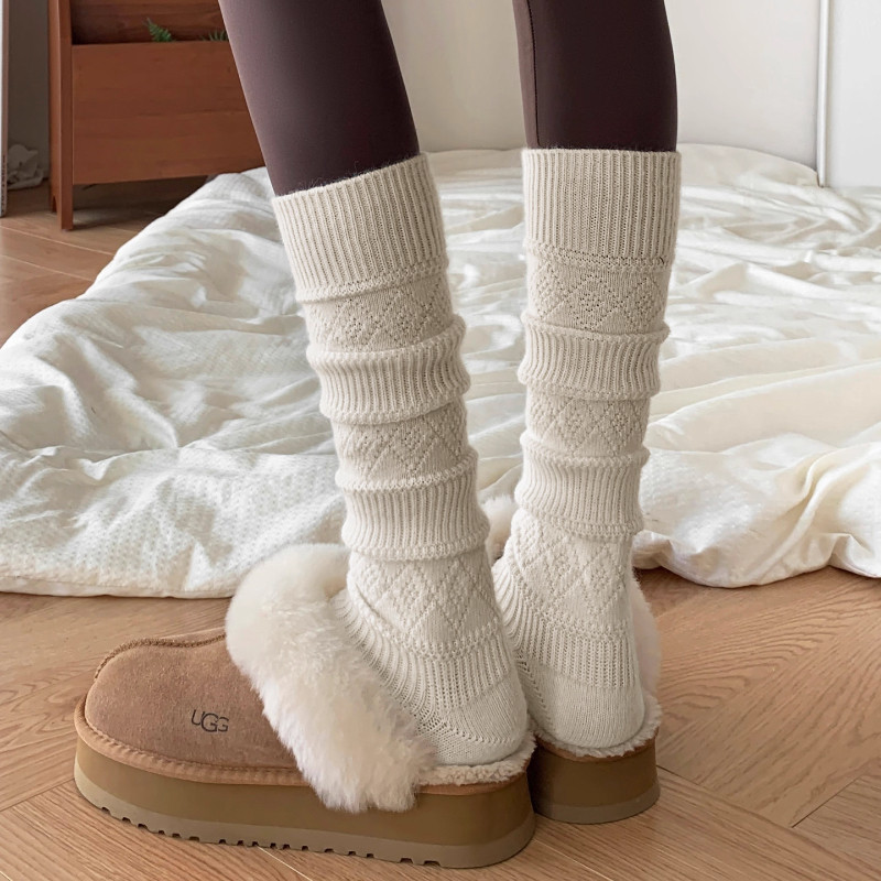 白色小腿子女秋冬季加厚配鲨鱼裤堆堆袜冬季保暖配雪地靴羊毛长袜,女士内衣/男士内衣/家居服,长筒袜,淘宝优惠券,粉丝福利购,淘宝优惠卷