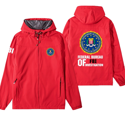 FBI美国联邦调查局特工电影周边开衫夹克男女外套风衣连帽上衣服