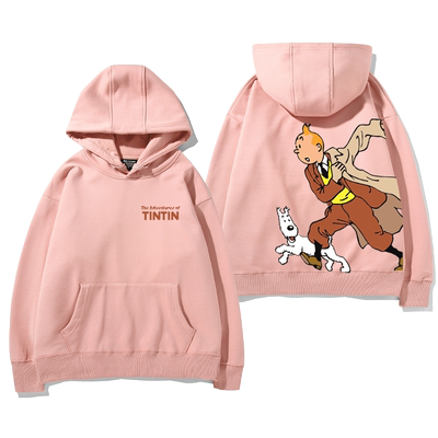 丁丁历险记tintin动漫连帽卫衣潮