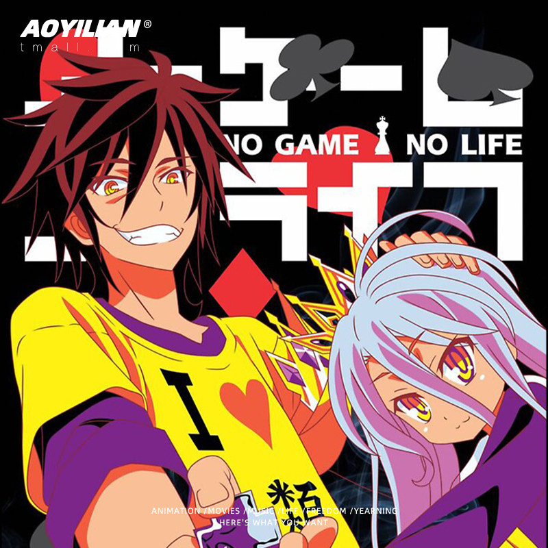 游戏人生周边休比多拉二次元zero短袖t恤男女宽松纯棉半袖上衣服