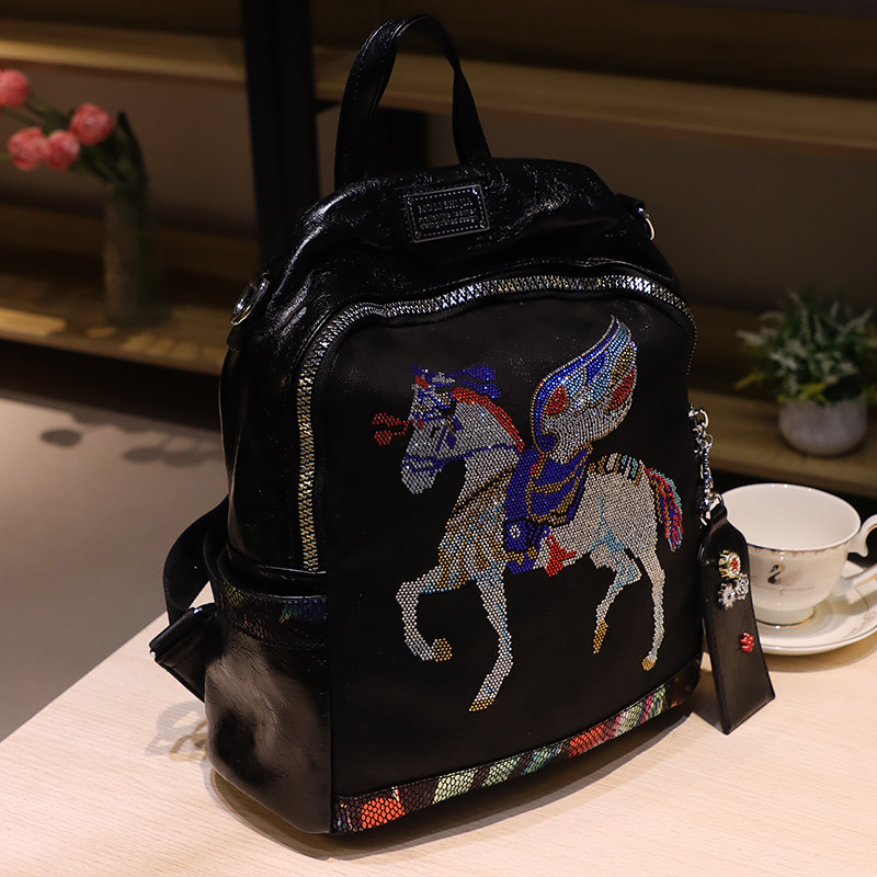 茉莉世家专柜正品高级感小众双肩包女2026新款时尚潮流女士背包