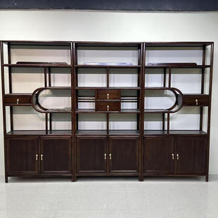 金花梨木博古架博古架实木多宝阁茶叶架子置物架展示柜隔断柜