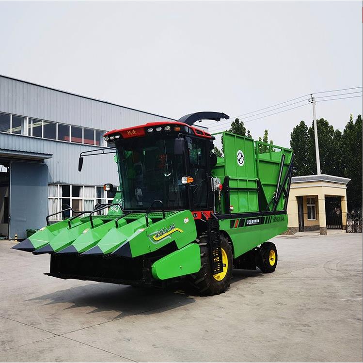 新型农业机具玉米联合收割机半自动轮式 谷物大型收获机