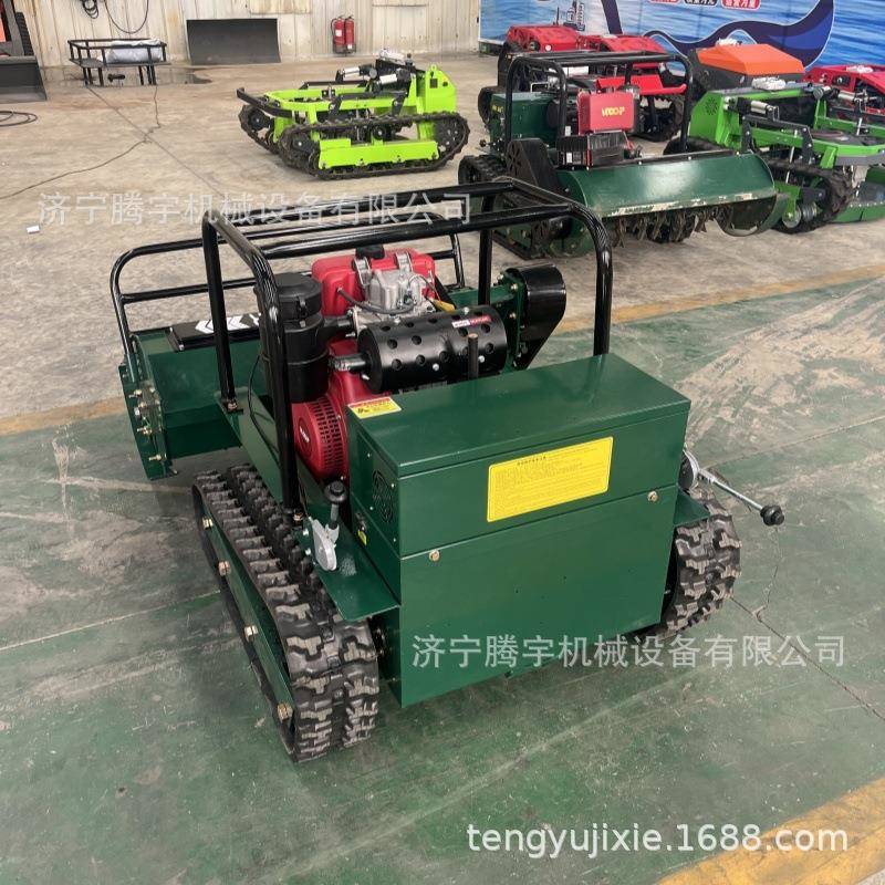 柴油风冷履带式割草机1000型报价草坪牧场用割草机效率高遥控割草