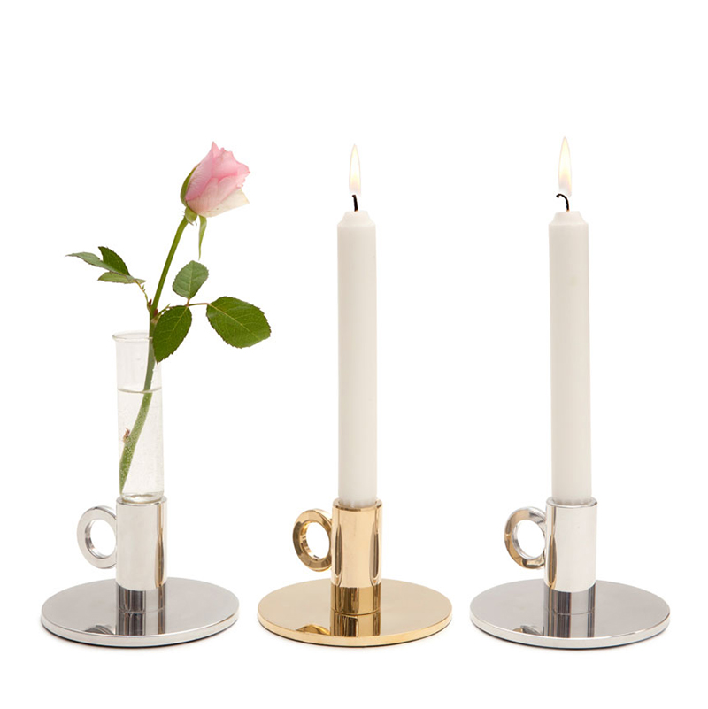 瑞典进口KLONG vesper黄铜烛台蜡烛ins礼物桌面样板房北欧设计