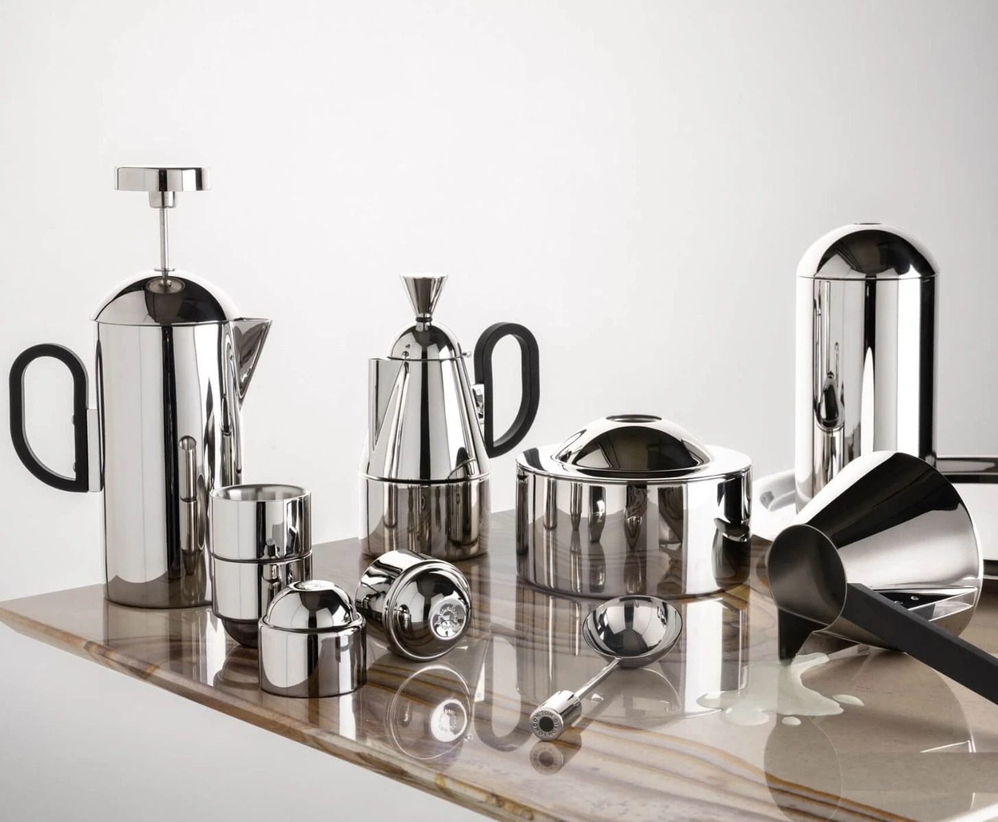 现货英国Tom Dixon Brew镀铜咖啡用具饼干罐糖罐法压壶勺牛奶蛊