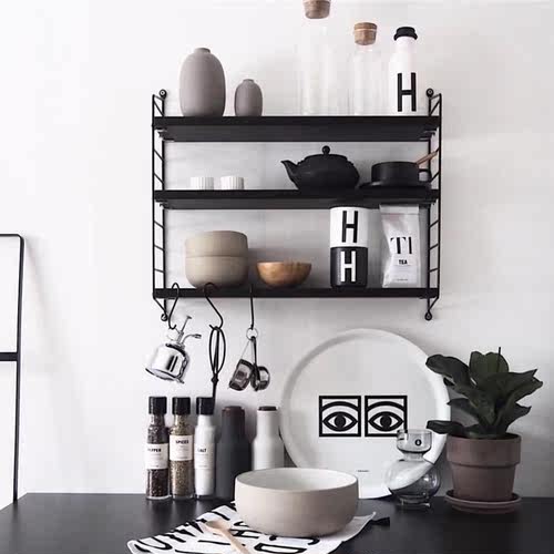 瑞典进口三层置物架可调节收纳