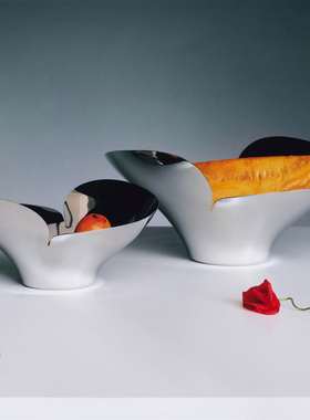 丹麦georg jensen乔治杰生bloom花朵水果盘果篓置物碗不锈钢正品