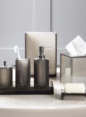 美国Jonathan Adler卫浴用品洁具皂液罐牙刷架置物罐皂托盘纸巾盒